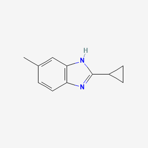 molecular formula C11H12N2 B3034781 2-Cyclopropyl-5-methyl-1H-benzimidazole CAS No. 221548-37-4
