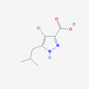 molecular formula C8H11BrN2O2 B3034787 4-bromo-3-isobutyl-1H-pyrazole-5-carboxylic acid CAS No. 222729-57-9