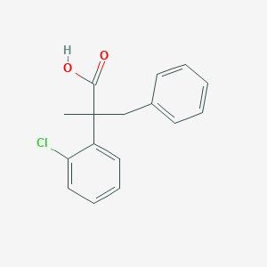 molecular formula C16H15ClO2 B3034792 2-(2-Chlorophenyl)-2-methyl-3-phenylpropanoic acid CAS No. 22360-39-0