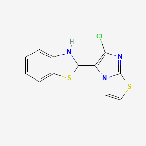 2-(6-Chloroimidazo(2,1-b)(1,3)thiazol-5-yl)-2,3-dihydro-1,3-benzothiazole