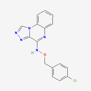 molecular formula C16H12ClN5O B3034881 4-{[(4-Chlorobenzyl)oxy]amino}[1,2,4]triazolo[4,3-a]quinoxaline CAS No. 245039-35-4