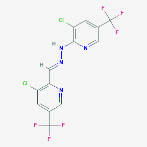 3-chloro-2-[(E)-2-{[3-chloro-5-(trifluoromethyl)pyridin-2-yl]methylidene}hydrazin-1-yl]-5-(trifluoromethyl)pyridine