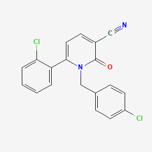 1-(4-Chlorobenzyl)-6-(2-chlorophenyl)-2-oxo-1,2-dihydro-3-pyridinecarbonitrile