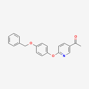 5-Acetyl-2-(4-(benzyloxy)phenoxy)) pyridine