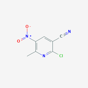 molecular formula C7H4ClN3O2 B3034988 2-Chloro-6-methyl-5-nitronicotinonitrile CAS No. 26820-34-8