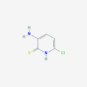 molecular formula C5H5ClN2S B3035006 3-氨基-6-氯-1H-吡啶-2-硫酮 CAS No. 27467-92-1