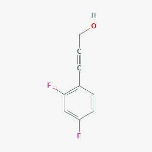 molecular formula C9H6F2O B3035033 3-(2,4-difluorophenyl)prop-2-yn-1-ol CAS No. 288100-99-2