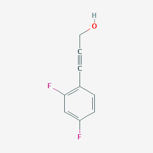 molecular formula C9H6F2O B3035033 2-Propyn-1-ol, 3-(2,4-difluorophenyl)- CAS No. 288100-99-2