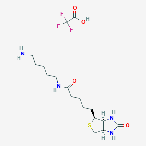 molecular formula C17H29F3N4O4S B3035037 N-(5-Aminopentyl)biotinamide trifluoroacetate salt CAS No. 288259-39-2