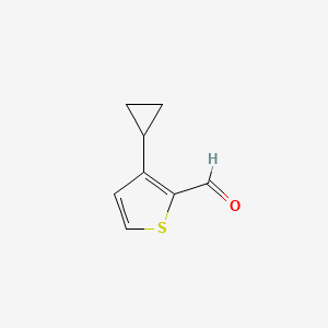 molecular formula C8H8OS B3035055 3-Cyclopropylthiophene-2-carbaldehyde CAS No. 29481-31-0
