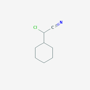 molecular formula C8H12ClN B3035067 2-Chloro-2-cyclohexylacetonitrile CAS No. 29770-68-1