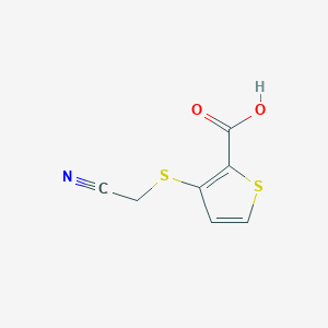 molecular formula C7H5NO2S2 B3035159 3-[(Cyanomethyl)sulfanyl]-2-thiophenecarboxylic acid CAS No. 303150-69-8
