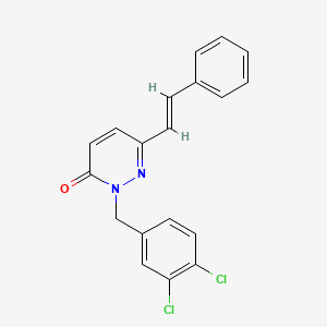 molecular formula C19H14Cl2N2O B3035281 2-(3,4-dichlorobenzyl)-6-styryl-3(2H)-pyridazinone CAS No. 306980-07-4