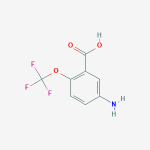 molecular formula C8H6F3NO3 B3035288 5-amino-2-(trifluoromethoxy)benzoic Acid CAS No. 307989-56-6