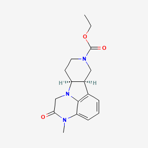 molecular formula C17H21N3O3 B3035297 ethyl (10R,15S)-4-methyl-3-oxo-1,4,12-triazatetracyclo[7.6.1.05,16.010,15]hexadeca-5,7,9(16)-triene-12-carboxylate CAS No. 313369-25-4