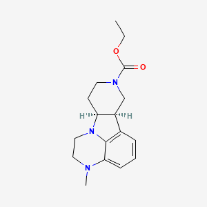 molecular formula C17H23N3O2 B3035298 ethyl (10R,15S)-4-methyl-1,4,12-triazatetracyclo[7.6.1.05,16.010,15]hexadeca-5,7,9(16)-triene-12-carboxylate CAS No. 313369-26-5