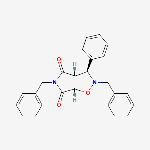molecular formula C25H22N2O3 B3035367 (3S,3aR,6aS)-2,5-dibenzyl-3-phenyl-hexahydro-2H-pyrrolo[3,4-d][1,2]oxazole-4,6-dione CAS No. 318951-52-9