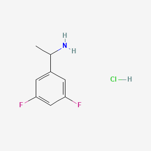molecular formula C8H10ClF2N B3035424 1-(3,5-Difluorophenyl)ethanamine hydrochloride CAS No. 321318-11-0