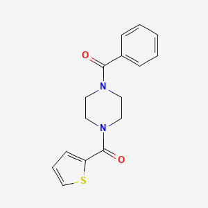 molecular formula C16H16N2O2S B3035574 Piperazine, 1-benzoyl-4-(2-thienylcarbonyl)- CAS No. 333757-03-2