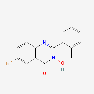 molecular formula C15H11BrN2O2 B3035917 6-bromo-3-hydroxy-2-(2-methylphenyl)-4(3H)-quinazolinone CAS No. 338774-69-9