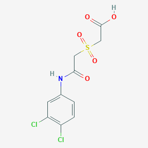 molecular formula C10H9Cl2NO5S B3035982 2-{[2-(3,4-Dichloroanilino)-2-oxoethyl]sulfonyl}acetic acid CAS No. 338793-68-3