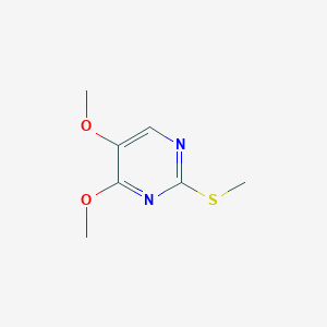 molecular formula C7H10N2O2S B3036025 4,5-Dimethoxy-2-(methylsulfanyl)pyrimidine CAS No. 338954-60-2