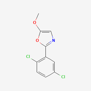 molecular formula C10H7Cl2NO2 B3036183 2-(2,5-Dichlorophenyl)-5-methoxy-1,3-oxazole CAS No. 339012-99-6