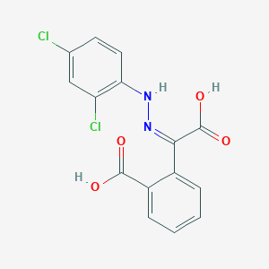 molecular formula C15H10Cl2N2O4 B3036237 2-[(Z)-C-Carboxy-N-(2,4-dichloroanilino)carbonimidoyl]benzoic acid CAS No. 339021-21-5