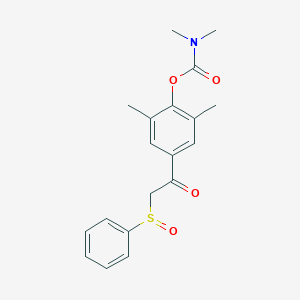 molecular formula C19H21NO4S B3036300 2,6-dimethyl-4-[2-(phenylsulfinyl)acetyl]phenyl N,N-dimethylcarbamate CAS No. 339101-06-3