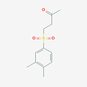 molecular formula C12H16O3S B3036365 4-(3,4-dimethylbenzenesulfonyl)butan-2-one CAS No. 339207-79-3