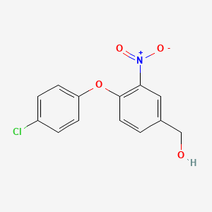 molecular formula C13H10ClNO4 B3036390 [4-(4-Chlorophenoxy)-3-nitrophenyl]methanol CAS No. 339279-20-8
