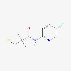 molecular formula C10H12Cl2N2O B3036408 3-chloro-N-(5-chloropyridin-2-yl)-2,2-dimethylpropanamide CAS No. 341965-88-6