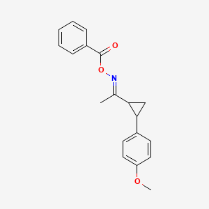 1-{2-[(Benzoyloxy)ethanimidoyl]cyclopropyl}-4-methoxybenzene