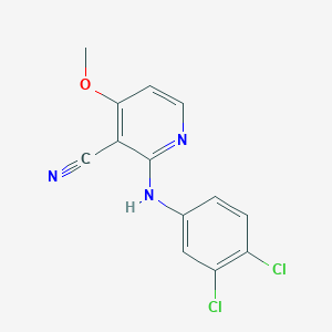 2-(3,4-Dichloroanilino)-4-methoxynicotinonitrile