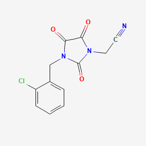 2-[3-(2-Chlorobenzyl)-2,4,5-trioxo-1-imidazolidinyl]acetonitrile