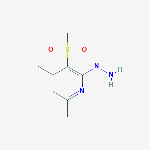 4,6-Dimethyl-2-(1-methylhydrazino)-3-(methylsulfonyl)pyridine