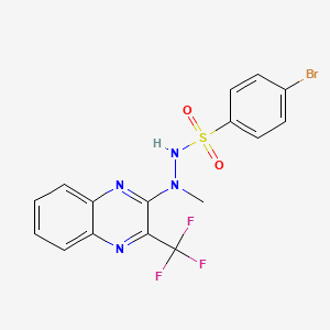4-bromo-N'-methyl-N'-[3-(trifluoromethyl)-2-quinoxalinyl]benzenesulfonohydrazide