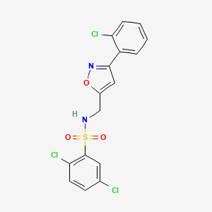 2,5-dichloro-N-{[3-(2-chlorophenyl)-5-isoxazolyl]methyl}benzenesulfonamide