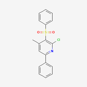 3-(Benzenesulfonyl)-2-chloro-4-methyl-6-phenylpyridine