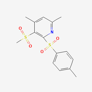 4,6-Dimethyl-2-[(4-methylphenyl)sulfonyl]-3-(methylsulfonyl)pyridine