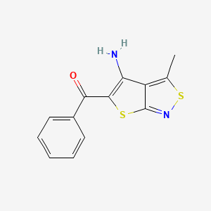 (4-Amino-3-methylthieno[2,3-c]isothiazol-5-yl)(phenyl)methanone