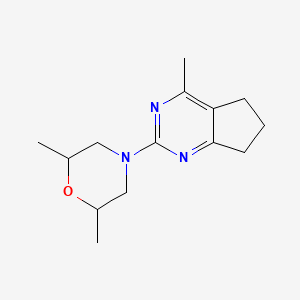2-(2,6-dimethylmorpholino)-4-methyl-6,7-dihydro-5H-cyclopenta[d]pyrimidine