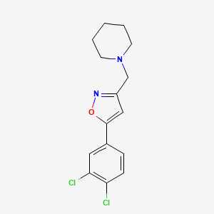 1-{[5-(3,4-Dichlorophenyl)-3-isoxazolyl]methyl}piperidine