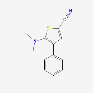 molecular formula C13H12N2S B3036451 5-(Dimethylamino)-4-phenyl-2-thiophenecarbonitrile CAS No. 343375-60-0