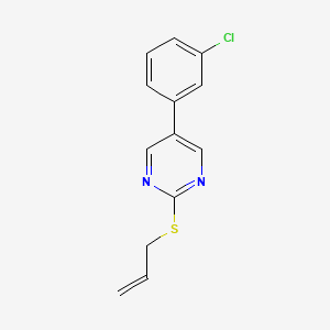 2-(Allylsulfanyl)-5-(3-chlorophenyl)pyrimidine