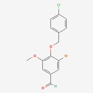 3-Bromo-4-[(4-chlorobenzyl)oxy]-5-methoxybenzaldehyde