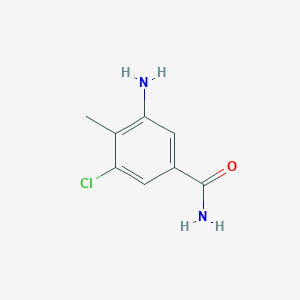 molecular formula C8H9ClN2O B3036513 3-Amino-5-chloro-4-methylbenzamide CAS No. 348165-90-2