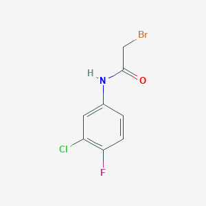 2-bromo-N-(3-chloro-4-fluorophenyl)acetamide