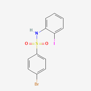 molecular formula C12H9BrINO2S B3036520 4-bromo-N-(2-iodophenyl)benzenesulfonamide CAS No. 349404-93-9