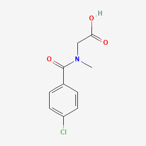 molecular formula C10H10ClNO3 B3036558 4-Chlorobenzoyl methyl glycine CAS No. 35876-36-9